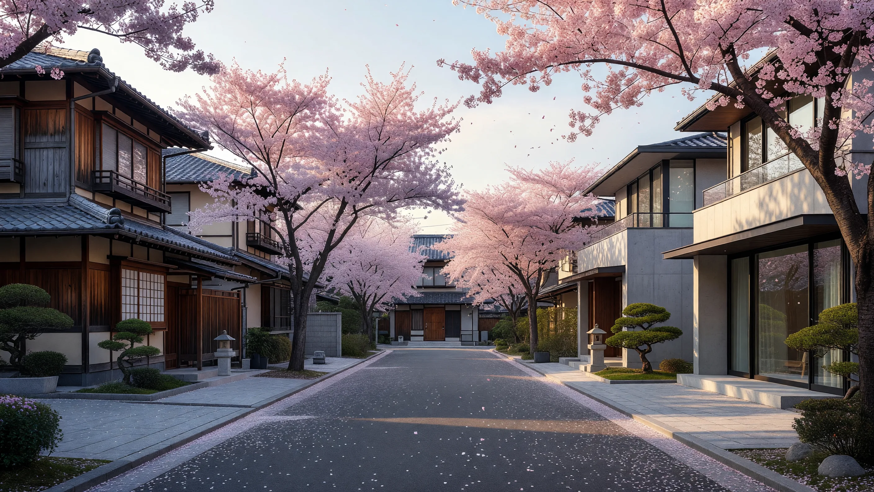 Upscale residential neighborhood in Tokyo